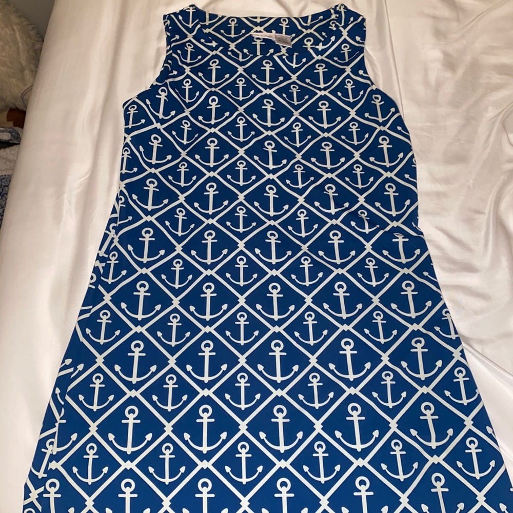 Anchor patterned dress